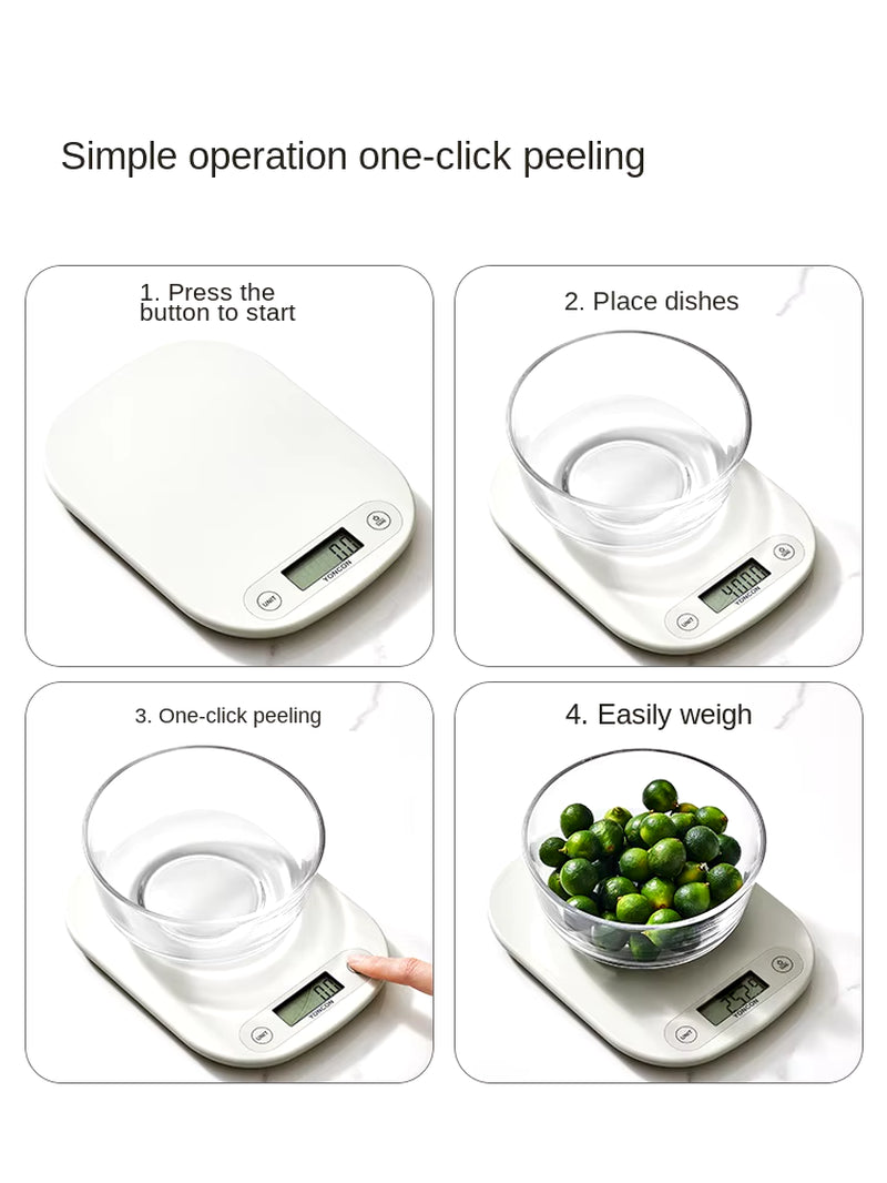 COOKER KING Electronic Scale Precision Electronic Scale Gram Measuring Scale Kitchen Scale Home Electronic Scales Baking Food