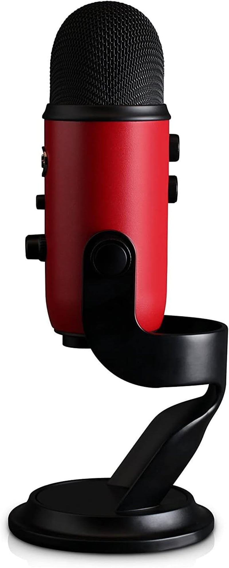 Yeti USB Mic,  VO!CE Software, 4 Pickup Patterns, Headphone Output & Volume Control, Plug & Play, Satin Red