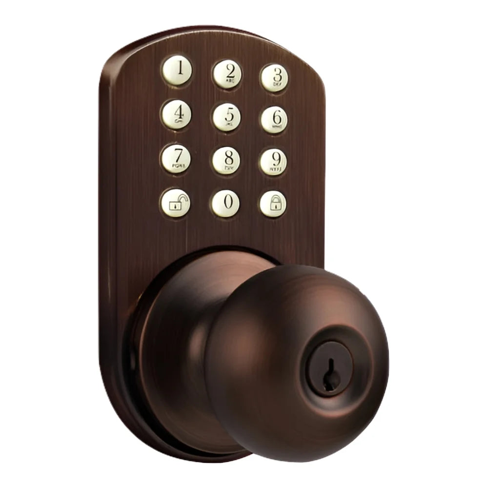 TKK-02OB Digital Door Knob Lock with Electronic Keypad for Interior Doors Oil Rubbed Bronze Oil-Rubbed Bronze