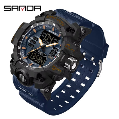 New 2024 Step Calorimeter Single Display Electronic  6126 Watch Simple Nightlight Waterproof Sports Electronic Watch