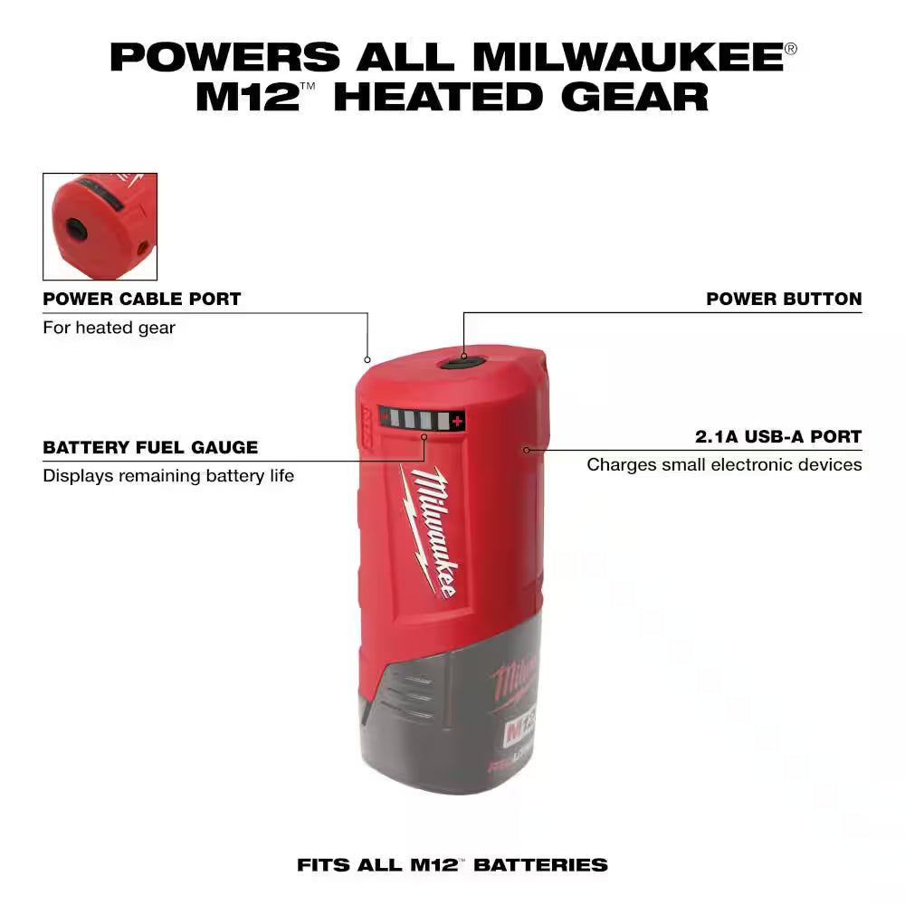 M12 12-Volt Lithium-Ion Cordless Power Source (Tool-Only)