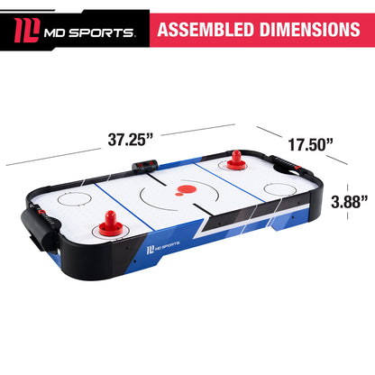 Air Hockey  Tabletop, Blue, 37.25"