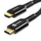 8K HDMI 2.1 Cable 6.6FT 48Gbps, Ultra High Speed HDMI Cable Braided Cord 4K@120Hz 8K@60Hz, Earc, HDCP 2.2 & 2.3, HDR 10 Compatible with Roku Tv/Ps5/Xbox X/Hdtv/Blu-Ray