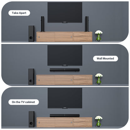 4.1Ch Soundbar with Subwoofer, 120W Separable Sound Bar for TV with 4 Drivers, Usb/Aux/Coaxial/Optical/Hdmi/Bluetooth Connect, SD01